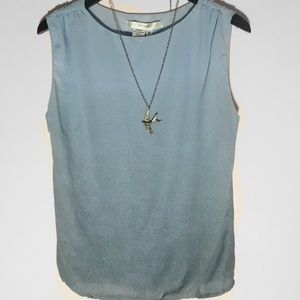 Studio M Pale Blue Ombre Sleeveless Top